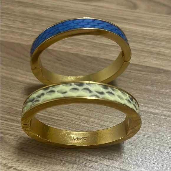 J. Crew Gold and Blue Bracelet Set - Picture 1 of 3